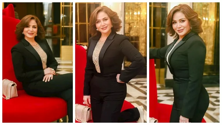 إلهام شاهين تخطف الأنظار في أحدث ظهوربإطلالة أنيقة