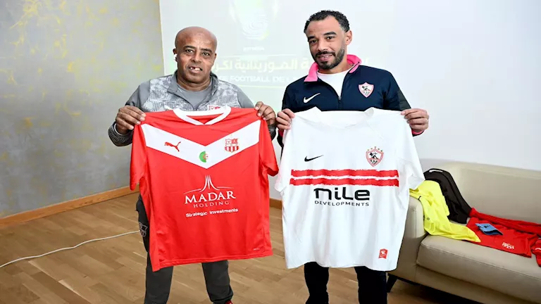 الزمالك بالزي الأساسي في مواجهة شباب بلوزداد بالكونفدرالية