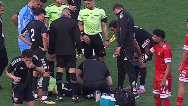 إصابة الحكم مصطفى الشهدي بقطع في الرباط الصليبي .. فيديو