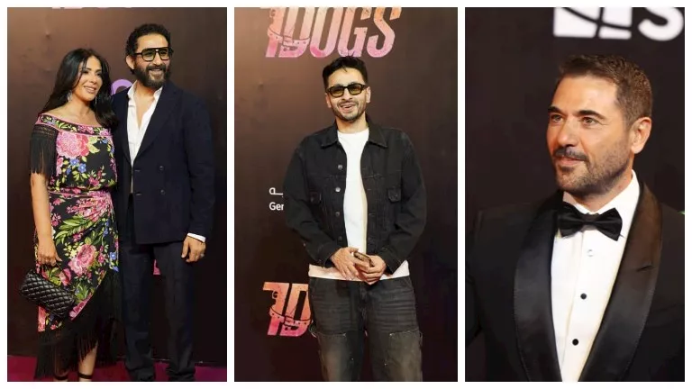 نجوم الفن في العرض الخاص لفيلم “7 Dogs”