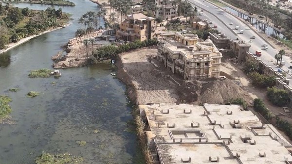 بعد هدم قصر قرطام.. عقوبة البناء المخالف علي طرح النيل