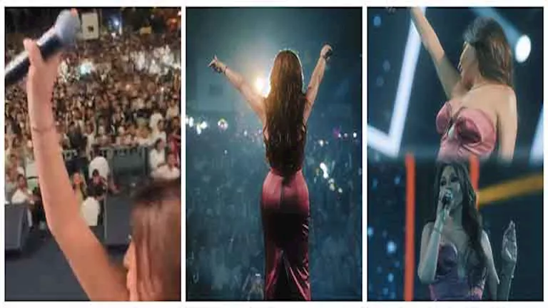 فيديو| إليسا تحتفل بنجاح أولى حفلات الصيف في مصر | مصراوي