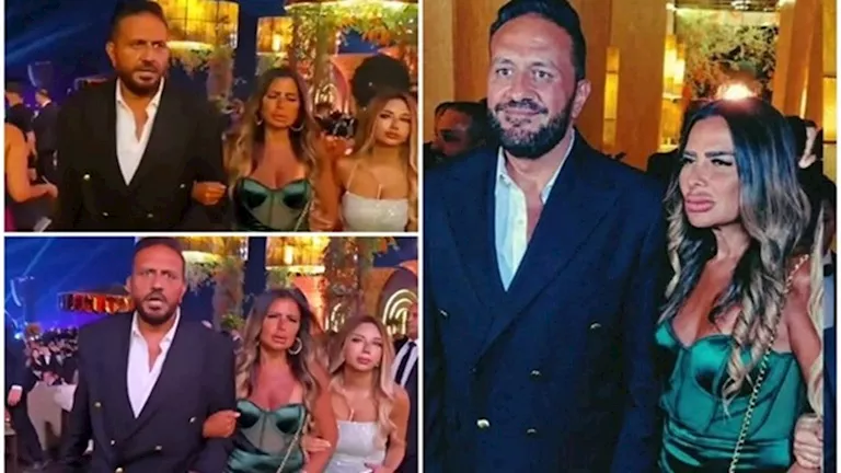 خالد سرحان وزوجته يتألقان في حفل زفاف ابنة شقيق عماد زيادة | مصراوي
