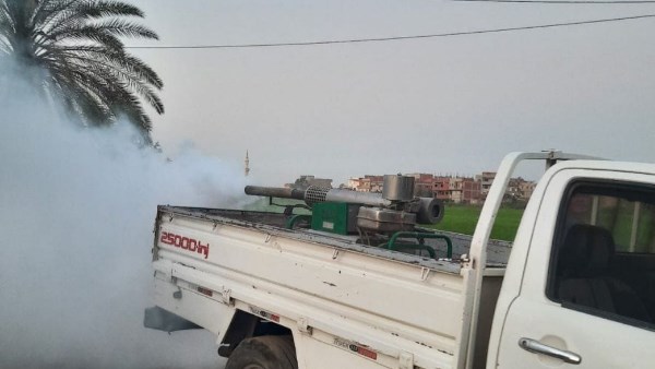 تكثيف حملات رش الناموس والحشرات الطائرة بكافة مراكز ومدن وأحياء الشرقية