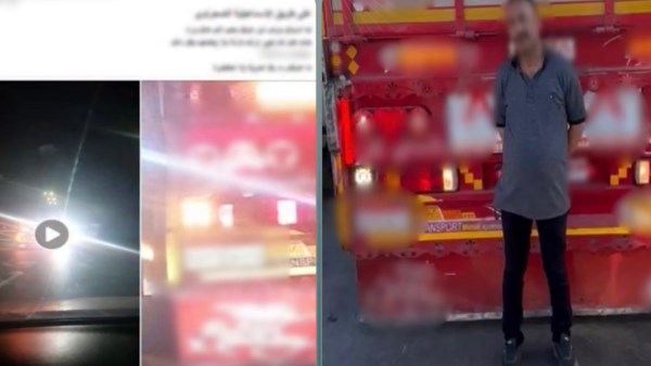 بسبب كشاف.. القبض على سائق سيارة نقل فى بورسعيد