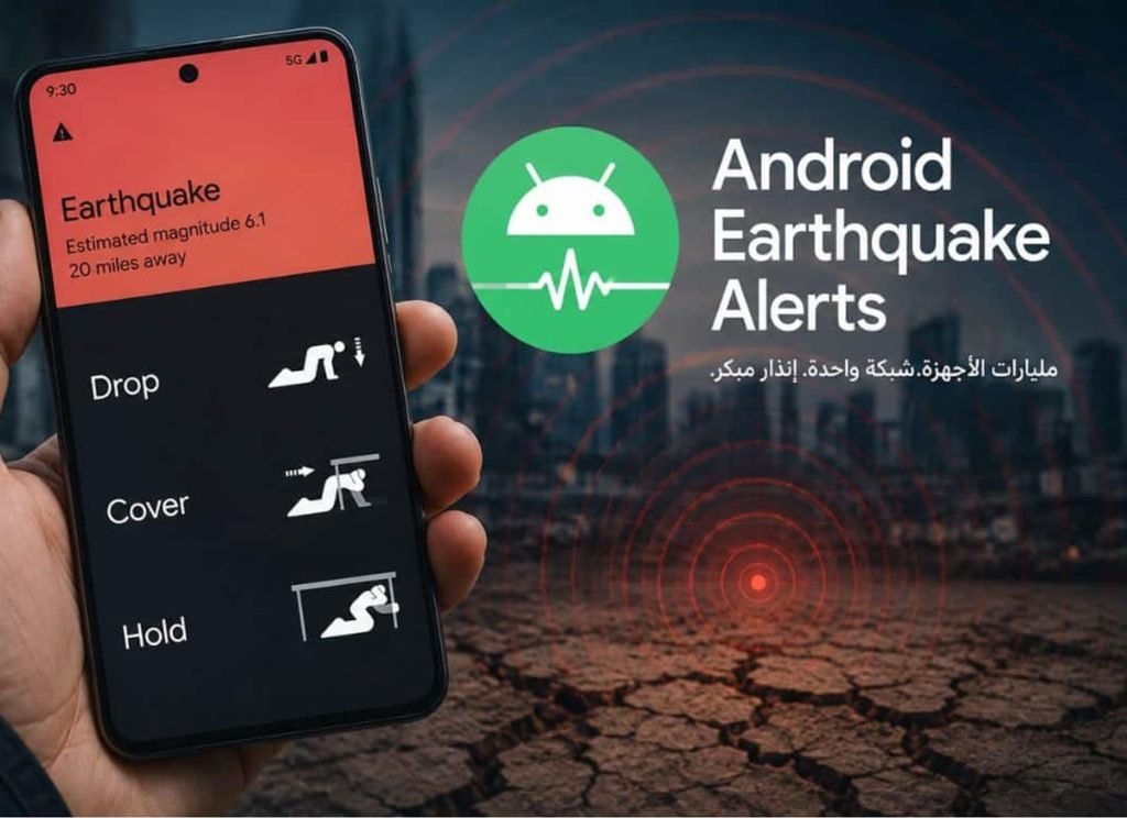 شرح مفصّل: كيف يحوّل نظام أندرويد مليارات الهواتف إلى شبكة رصد زلازل عالمية