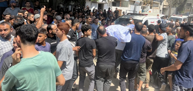 شهيدان واصابات بغارة على مدينة غزة وتفجيرات واصابات وسط القطاع