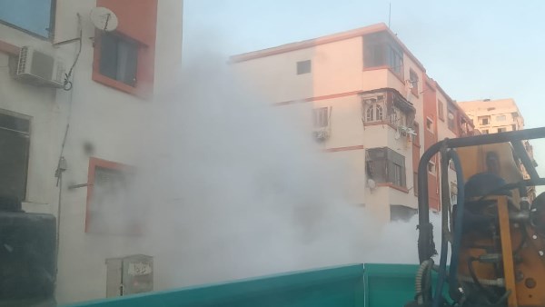 استمرار حملات مكافحة الحشرات والقوارض وأعمال الرش والتطهير بجميع أحياء بورسعيد | صور