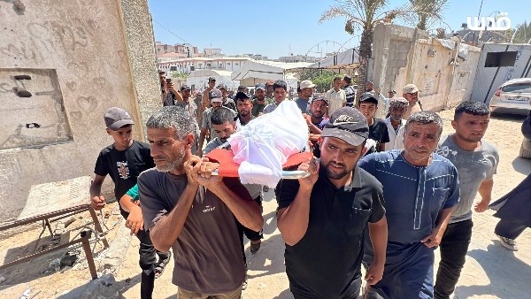 وداع وتشييع طفلة 13 عامًا استشهدت بغزة وإطلاق نار من الاحتلال