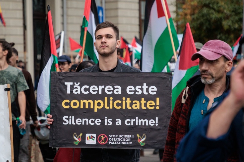 مسيرة حاشدة في بوخارست دعمًا لصمود الشعب الفلسطيني