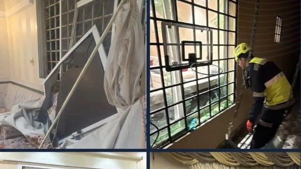 4 إصابات وأضرار في 15 منزلاً جراء سقوط شظايا صاروخين بالرياض .. صور