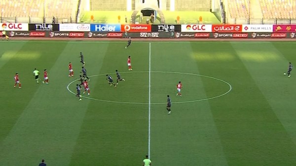 الشوط الأول.. الأهلي يتقدم بهدف نظيف على مودرن سبورت بالدوري