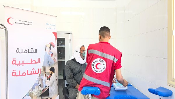 الهلال الأحمر: تقديم أكثر من 7,259 خدمة طبية لأهالي شمال سيناء خلال4 شهور