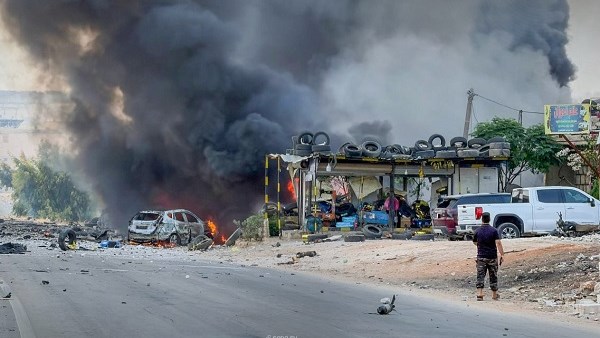 انفجار مجهول في المحطة الحرارية في ريف دمشق الشرقي بسوريا
